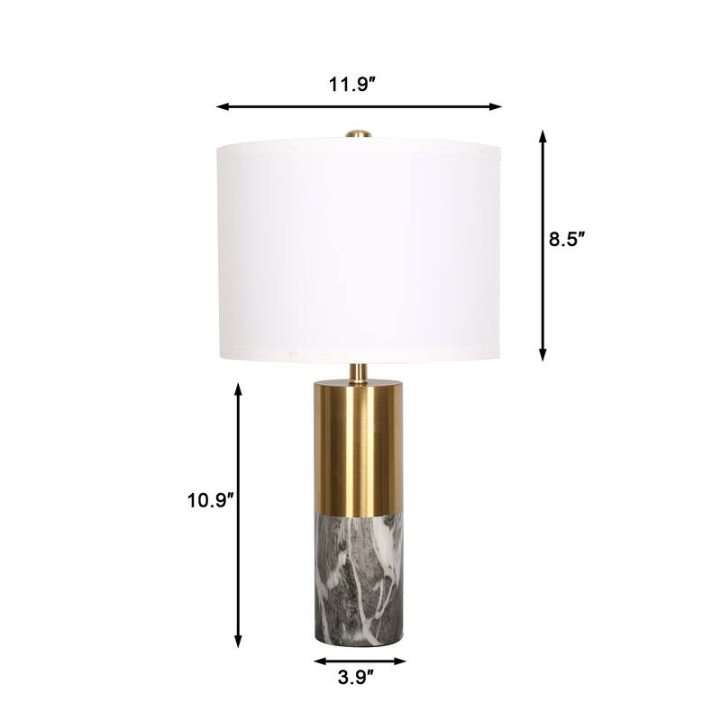 Lighting Marble Gold Table Lamps (Set of 2)