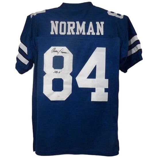Shop Pettis Norman Autographed Blue Size Xl Jersey Dallas Cowboys