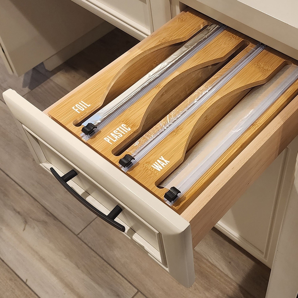 Base Cabinet Pullout w/ Tray Divider/Foil Wrap Holder