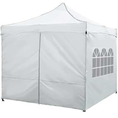 Costway 10 x 10 FT Pop up Canopy Tent with 4 Removable Sidewalls,