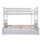 preview thumbnail 42 of 43, Multi-function Twin over Full Bunk Bed With Storage Drawers,Sturdy Frame For Bedroom