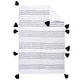 preview thumbnail 9 of 16, Rizzy Home Rowan Embroidered Striped Crib Quilt - 38" X 50" Black