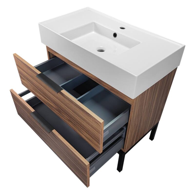 Nameeks Derin-3217 Derin 32" Free Standing Single Basin Vanity Set