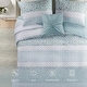 preview thumbnail 13 of 47, Madison Park Caralie 4 Piece Seersucker Quilt Set with Throw Pillow
