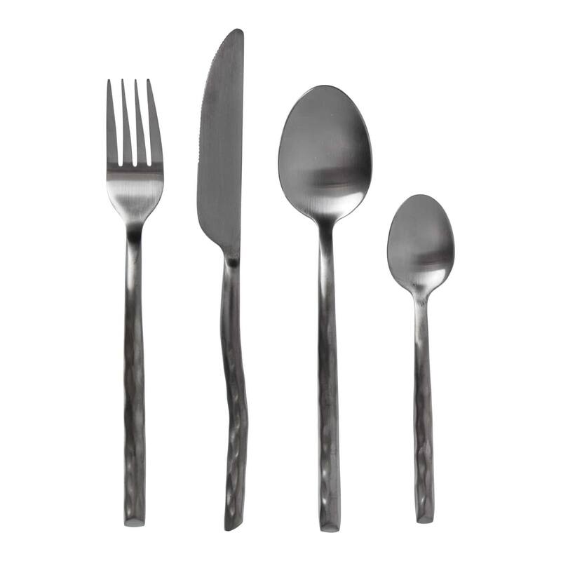 Cutlery Uta- Silk Matt Black- 16pcs