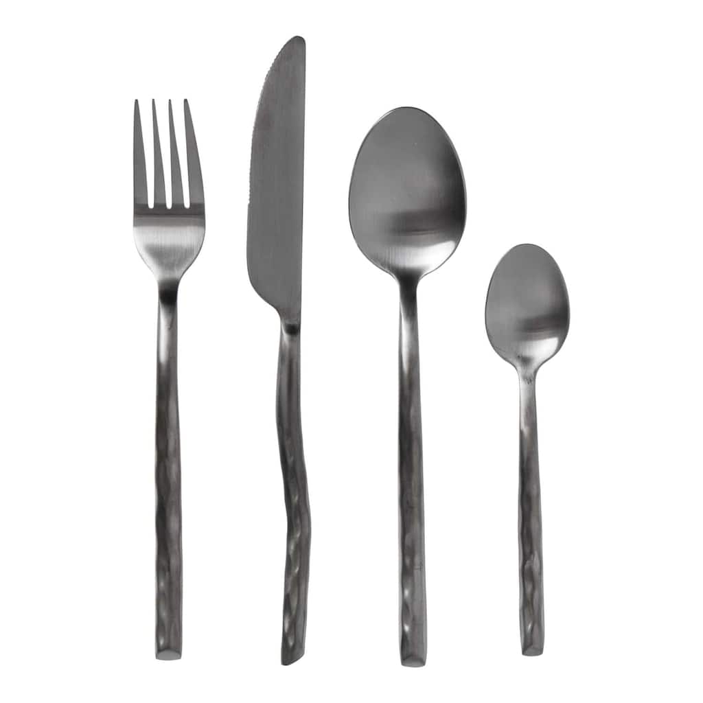 Cutlery Uta- Silk Matt Black- 16pcs