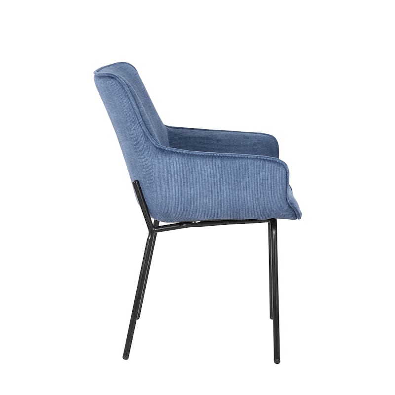 Porthos Home Remy Dining Chairs with Arms, Fabric and Iron Legs