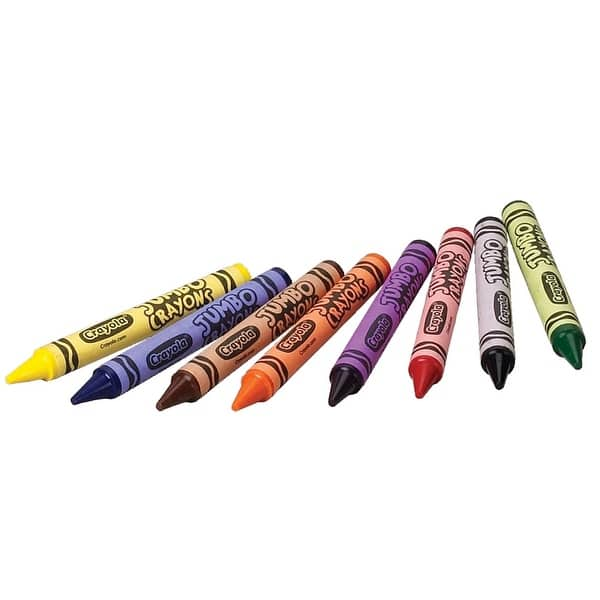 Jumbo Classpack Crayons, 25 Each of 8 Colors, 200/Set - mastersupplyonline