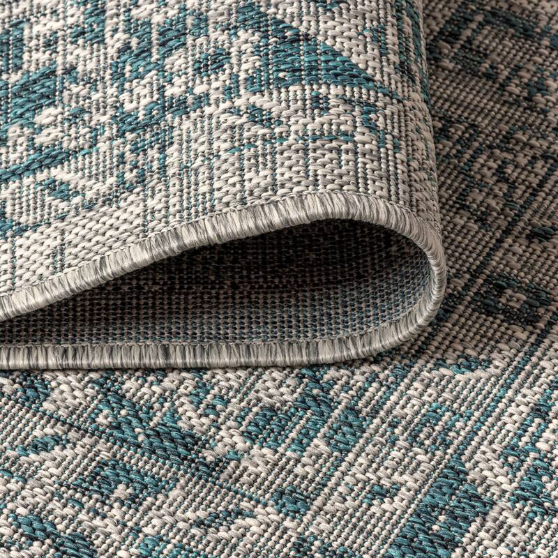 JONATHAN Y Palazzo Boho Medallion Textured Weave Indoor/Outdoor Area Rug