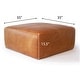 preview thumbnail 13 of 46, Poly & Bark Sequoia Ottoman - Full Grain Genuine Italian Leather