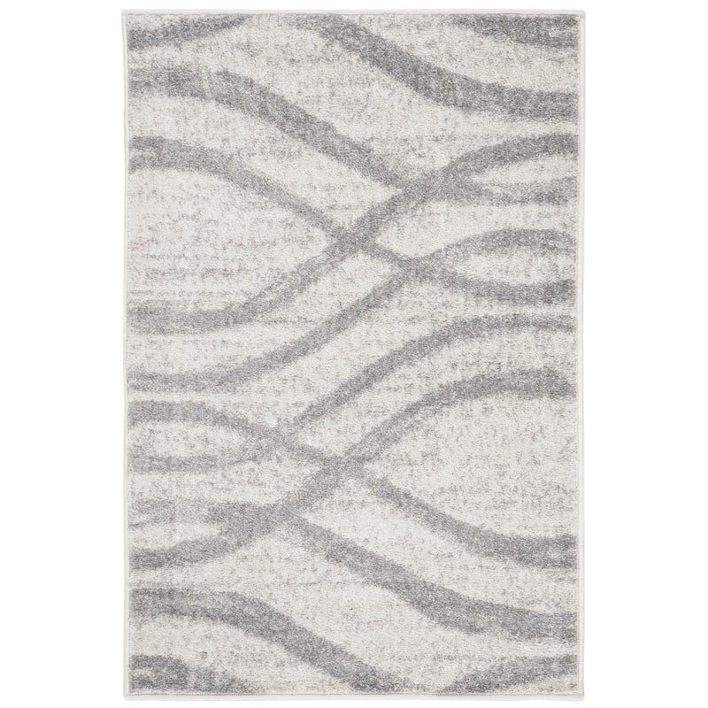 SAFAVIEH Adirondack Lelia Modern Abstract Distressed Rug - 2'6" x 4' - Cream/Grey