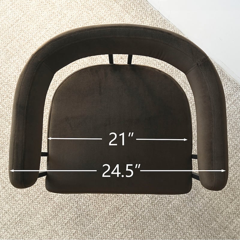 Upholstered Velvet Armchair (Set of 2)