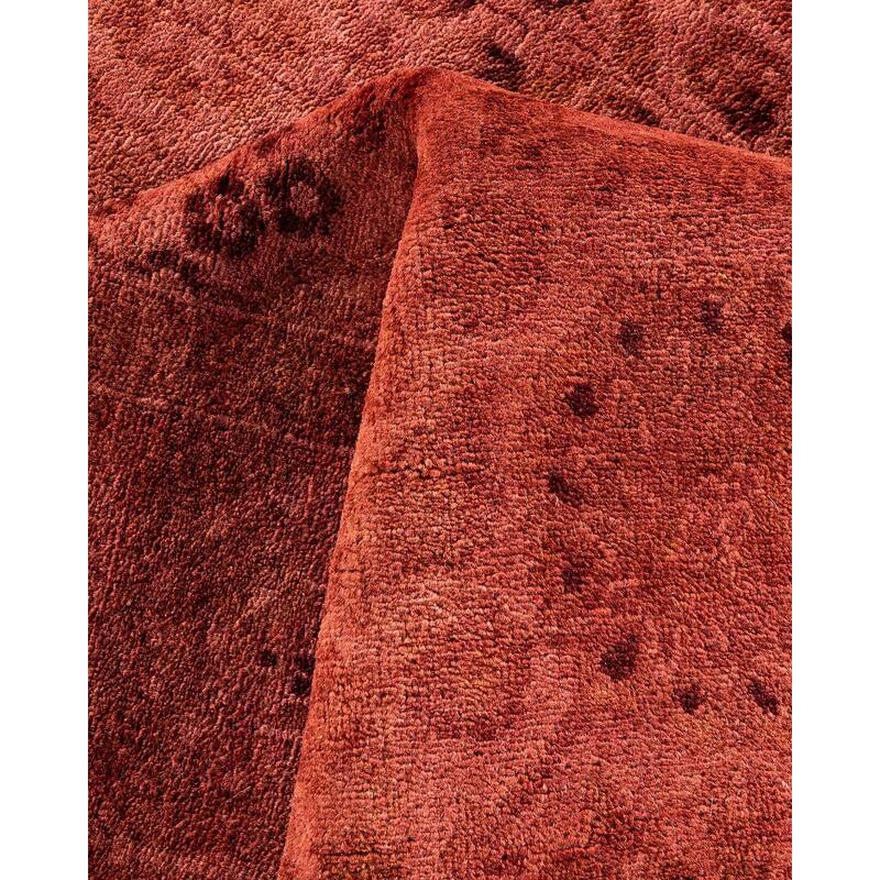 Vibrance, One-of-a-Kind Hand-Knotted Area Rug - Pink, 6' 0" x 9' 6" - 6' 0" x 9' 6"