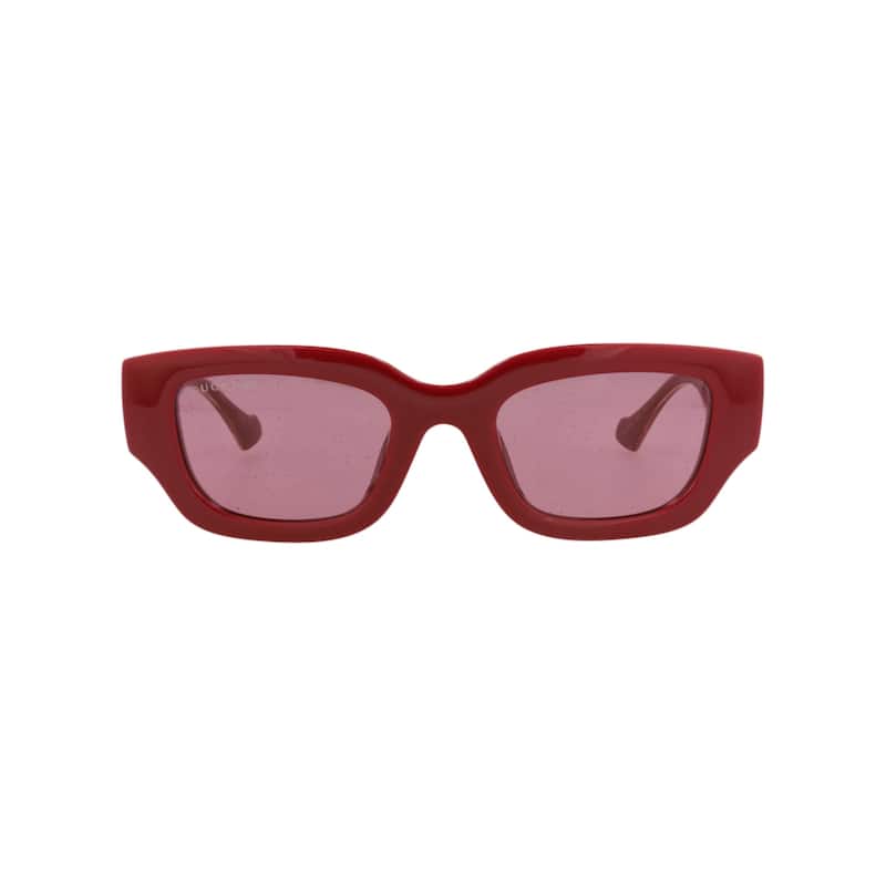 Gucci Cat Eye-Frame Injection Sunglasses - Burgundy Crystal Red - Red - Red Lens
