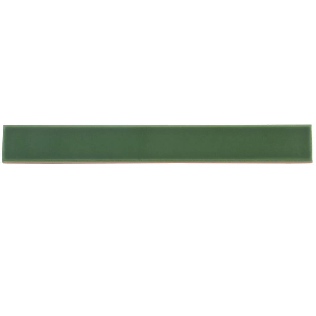 Apollo tile 2" x 16" Horizonte Glossy Forest Green Ceramic Tile (10.76 sq ft/case) - 50 Pack