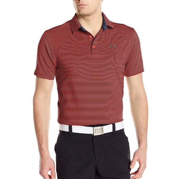 Shop Under Armour Mens Activewear Top Red Size Large L Striped Short Sleeve On Sale Free Shipping On Orders Over 45 Overstock 28738630
