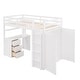 preview thumbnail 8 of 82, Solid Wood Loft Bed with Desk, Drawers, Shelves & Wardrobe