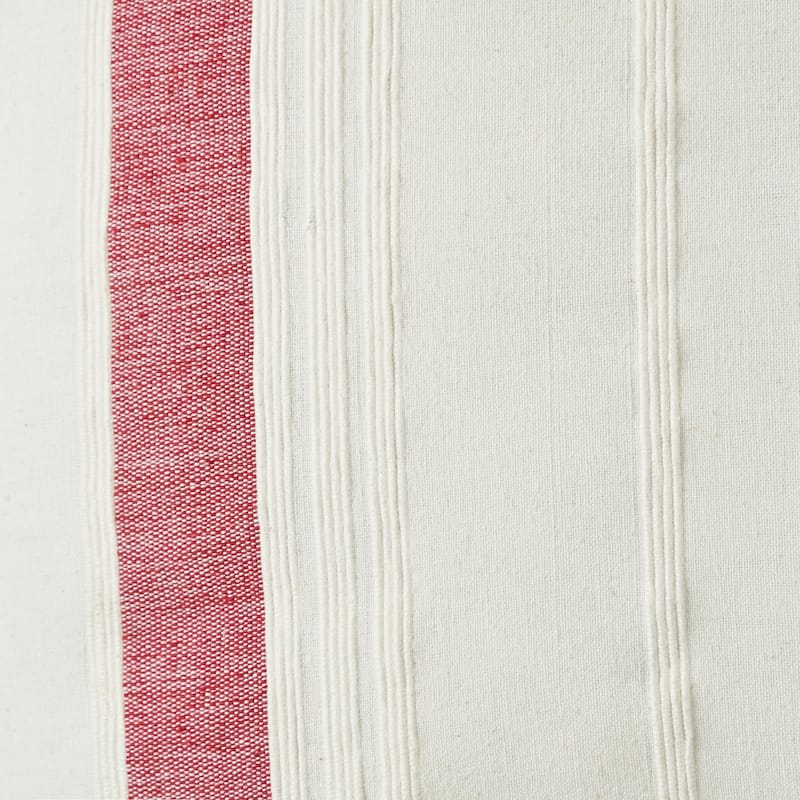 20" x 20" Nathan Garnet Striped Woven Square Throw Pillow