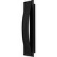 preview thumbnail 1 of 3, Earth Black LED Outdoor Wall Lantern from the Onyx Collection Earth Black