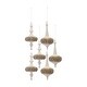 Glittered Glass Pinecone Finial Drop Ornament (Set of 6)