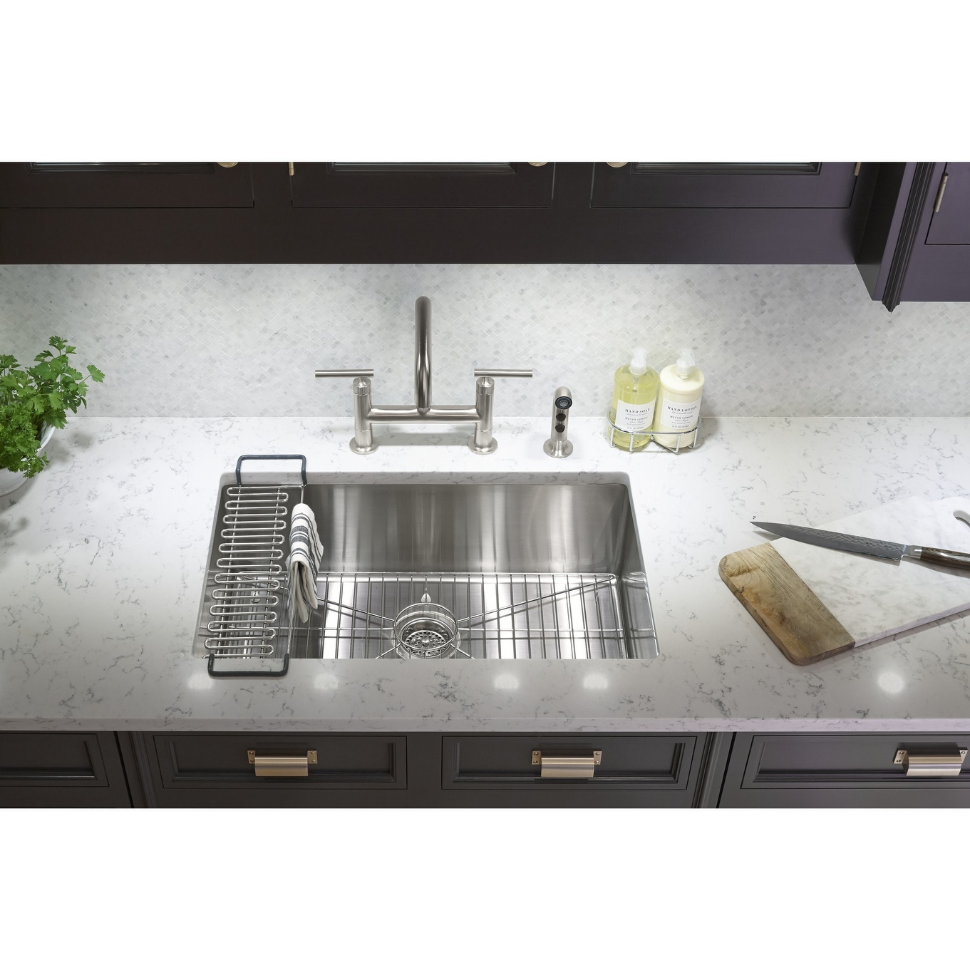 Kohler stainless steel sink protector sales
