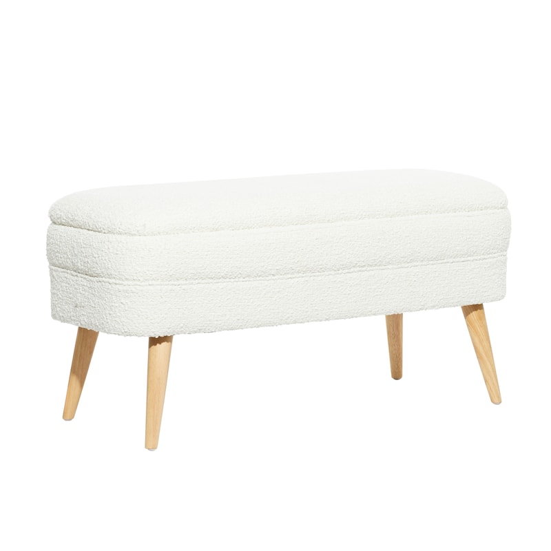 Wood Contemporary Storage Bench - 40 x 16 x 19