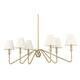 Option Brushed Champagne Bronze / Ivory Linen Shades