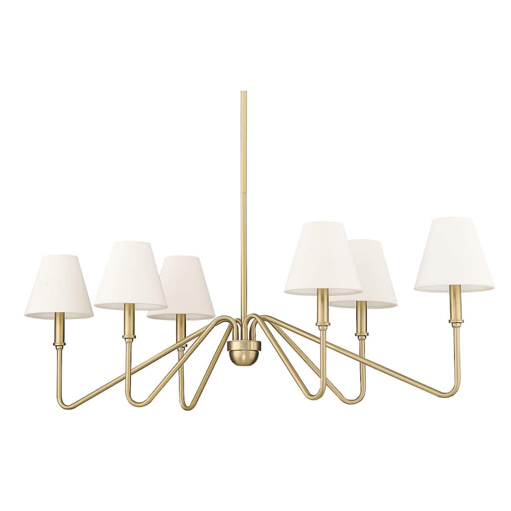 Golden Lighting 3690-LP IL Kennedy 6 Light 42" Wide Chandelier