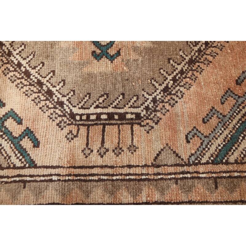 ECARPETGALLERY Hand-knotted Antalya Vintage Light Copper Wool Rug - 3'6 x 10'1