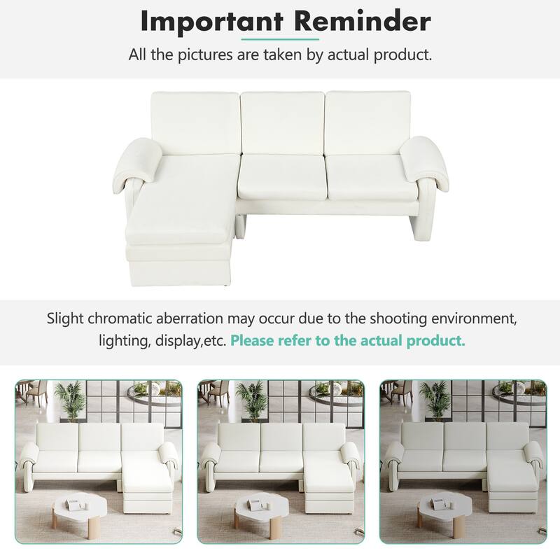 Convertible Recliner Futon Sofa with Adjustable Backrest