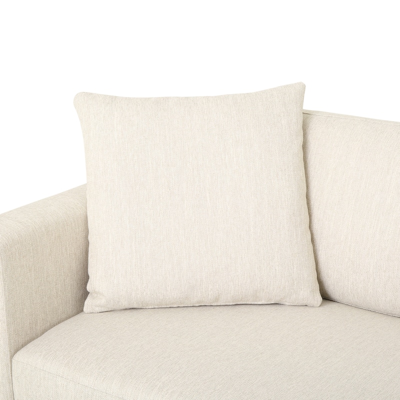 Fabric Upholstered Sofas Small Space Loveseat Sofas Lounge Armrest Couch w/ Wood Legs 101" Long Couches for Living Room