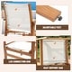 preview thumbnail 9 of 14, 9-Piece Extendable Patio Dining Set with Acacia Wood Table & 6 Breathable Mesh Chairs, Outdoor Furniture Set