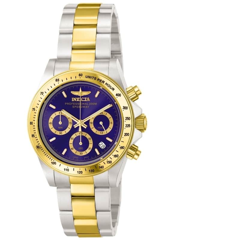 Invicta Men's 3644 'Speedway' Chronograph Gold-Tone and Silver Stainless Steel Watch