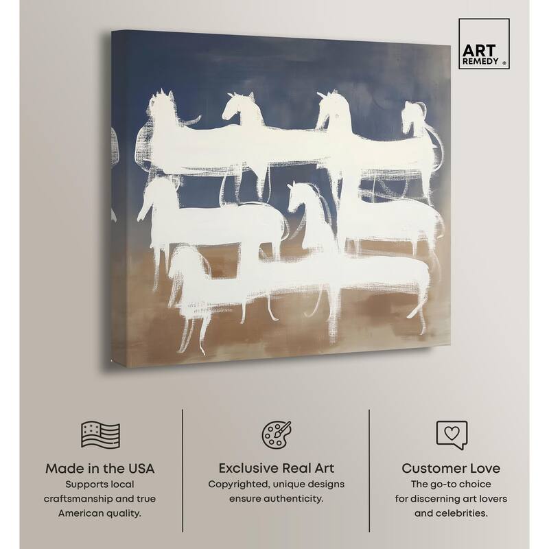 Phantom Herd Canvas by Art Remedy, Gallery Wrapped