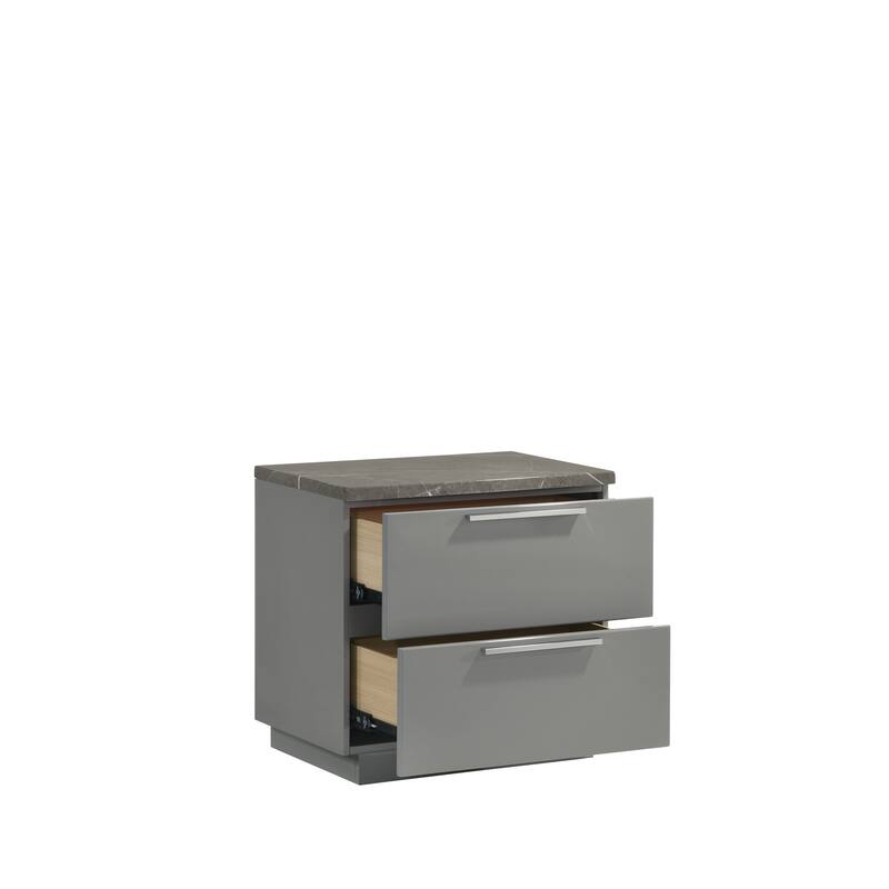 Elara King / Queen 4PC / 5PC Bedroom Set Gray