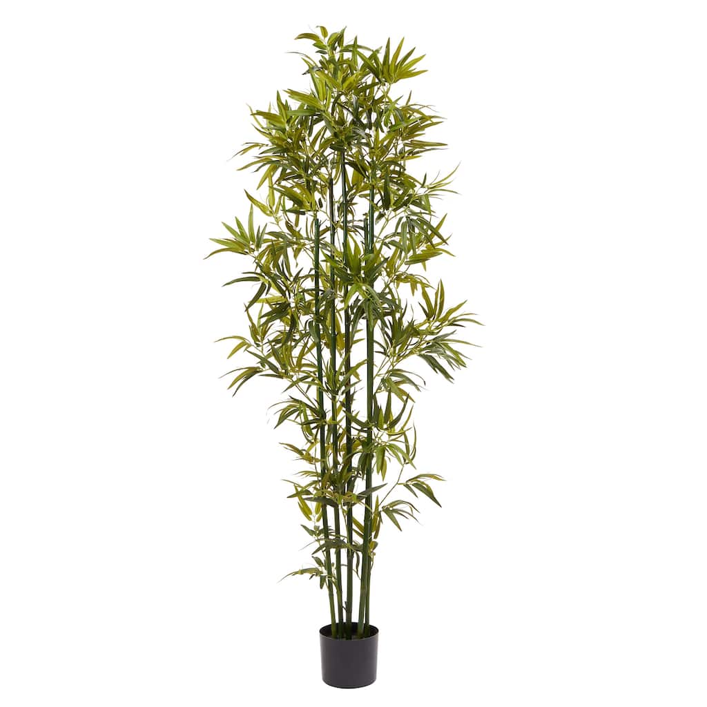 Pure Garden Artificial Potted Bamboo Silk Tree