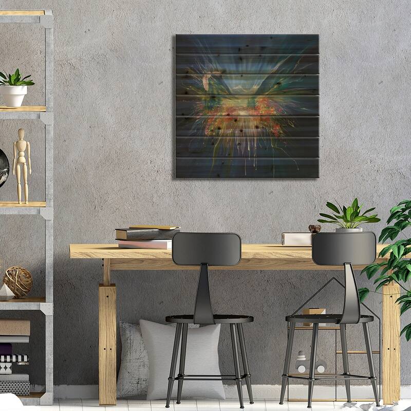 Caught In The Act Print On Wood by Gill Bustamante - Multi-Color