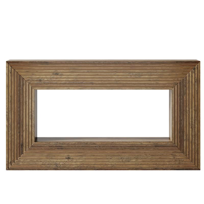 Narrow Wood Console Sofa Accent Table for Entryway Living Room