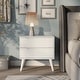 preview thumbnail 15 of 31, Bodo Mid-century Modern Wood 2-Drawer Nightstand by Carson Carrington