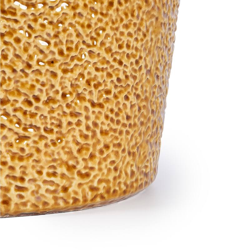 Anmytek Handmade Ceramic Planter Set of 3 for Orchids Indoor Plants