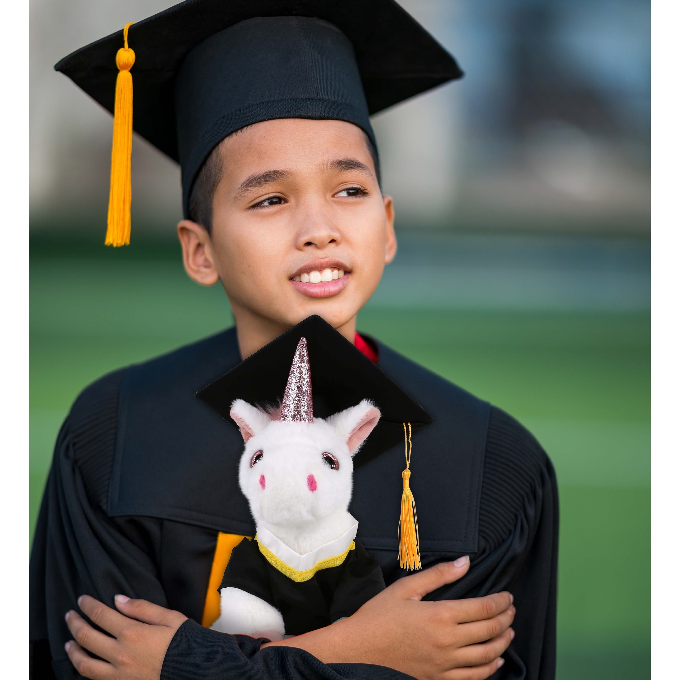 Unicorn store graduation plush
