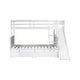 preview thumbnail 19 of 20, Twin over Full Bunk Bed with Slide, Storage, 2 Drawers, 3 Shelves & Ladder