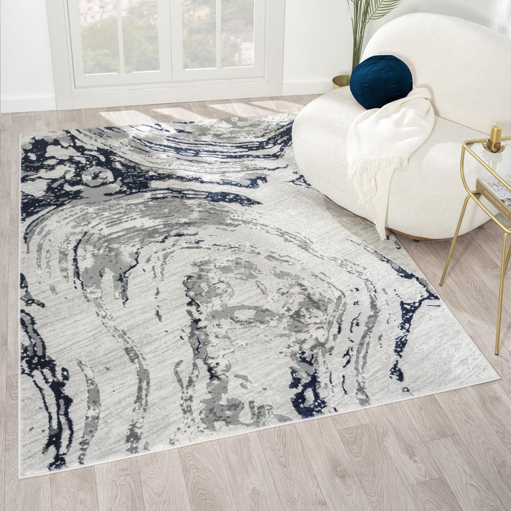 Luxe Weavers Marble Swirl Area Rug, Stain-Resistant Carpet