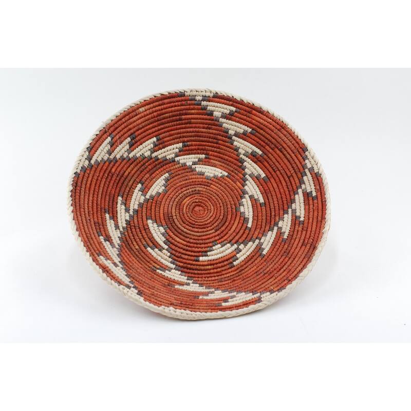 Hand Woven Palm Wall Decor Basket