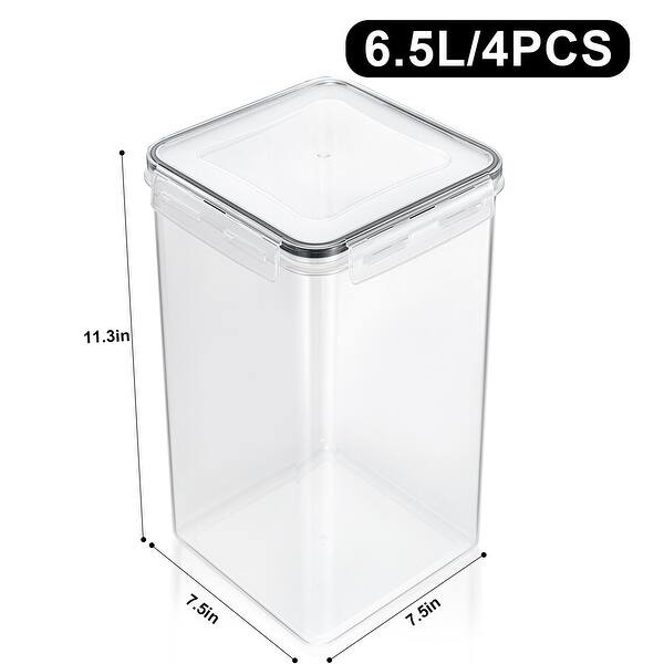 Sorbus Airtight Food Storage Containers with Locking Lids, Measuring ...