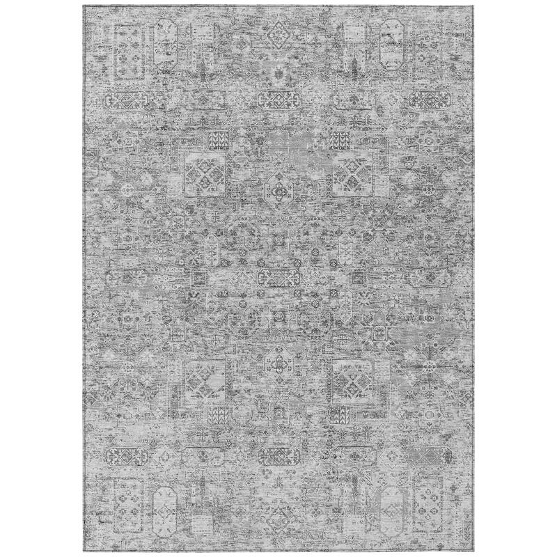 Machine Washable Indoor/ Outdoor Chantille Vintage Traditional Rug