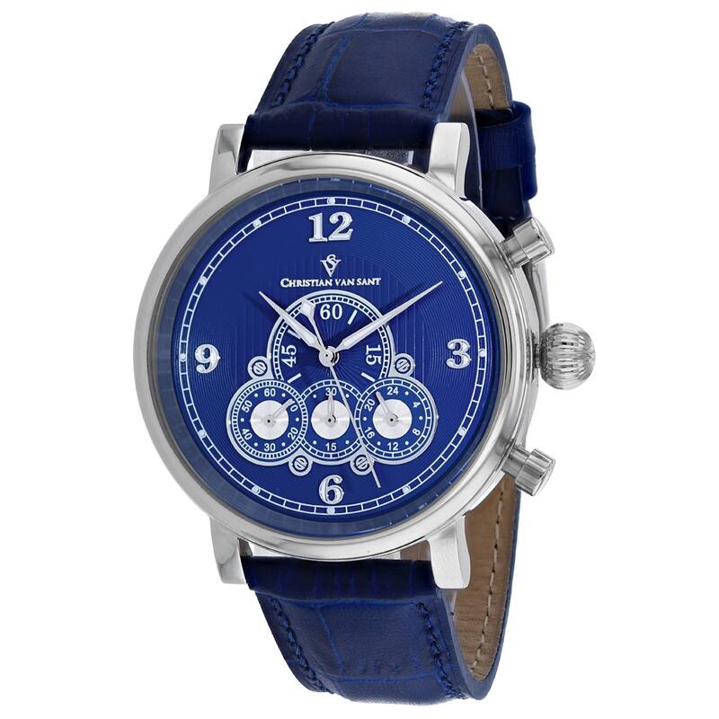 Christian Van Sant Men's Blue Dial Watch - CV0712 - 6 (36)
