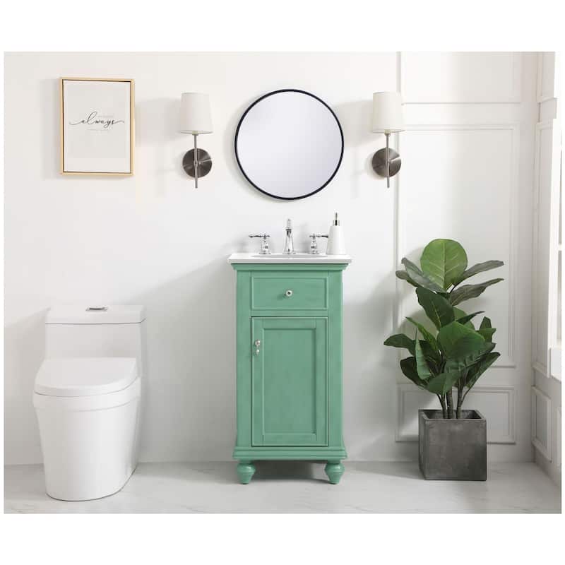 Elegant Lighting VF12319-VW Otto 18" Free Standing Single Basin Vanity