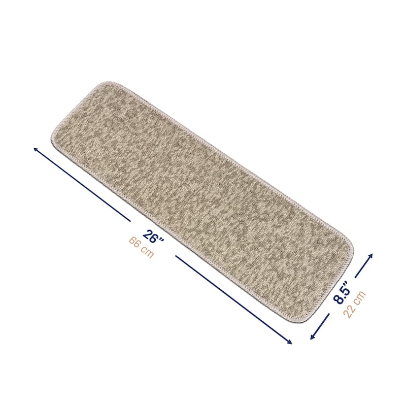Beverly Rug Stair Runners for Wooden Steps, Stair Treads Carpet Non Slip, 8.5''x26''