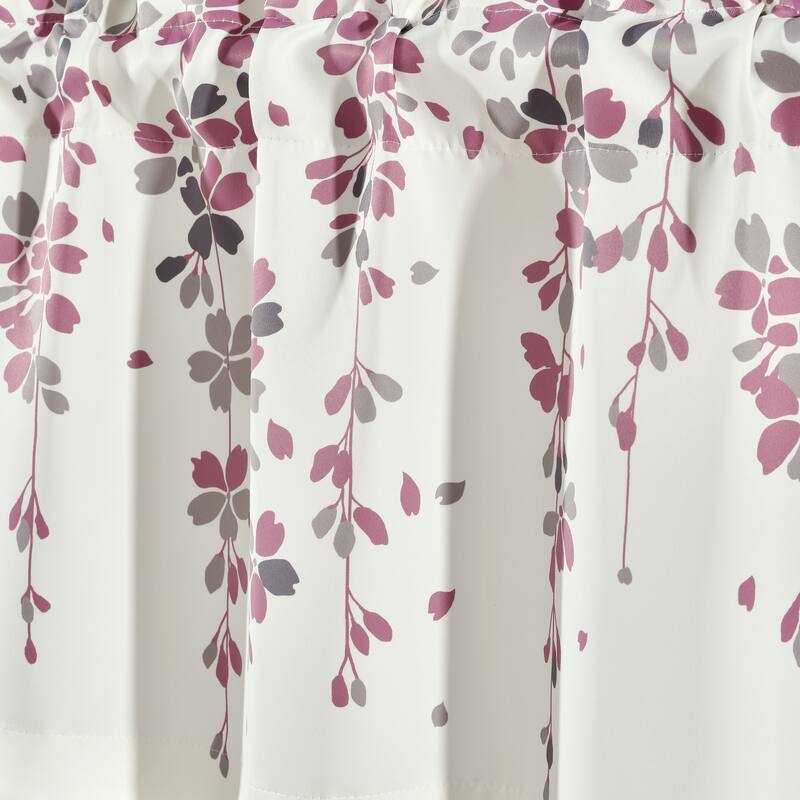 Lush Decor Weeping Flower Room Darkening Window Curtain Valance - 52x18